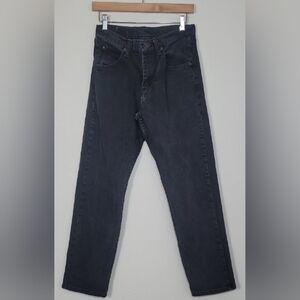 Y2K Wrangler Womens Premium Quality Jeans Size 28x30 Black Rigid Straight Leg